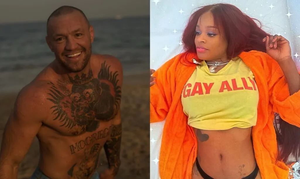 A collage of Azealia Banks and Conor McGregor, representing their infamous public interactions.