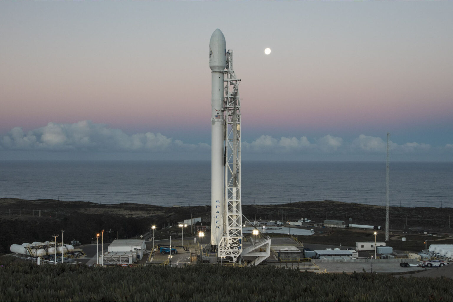 A successful SpaceX launch at Vandenberg Space Force Base.