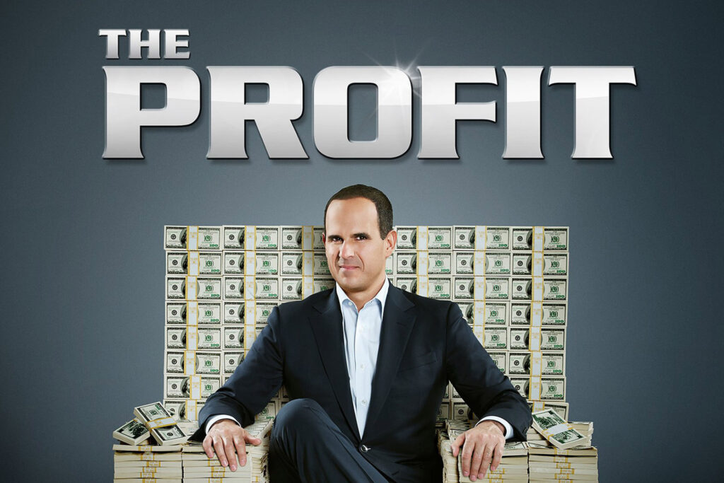 Marcus Lemonis mentoring a business owner on The Profit TV show.
